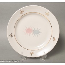 Porcelāna šķīvis, trauks, apgleznojums, PFF, Rīgas porcelāns